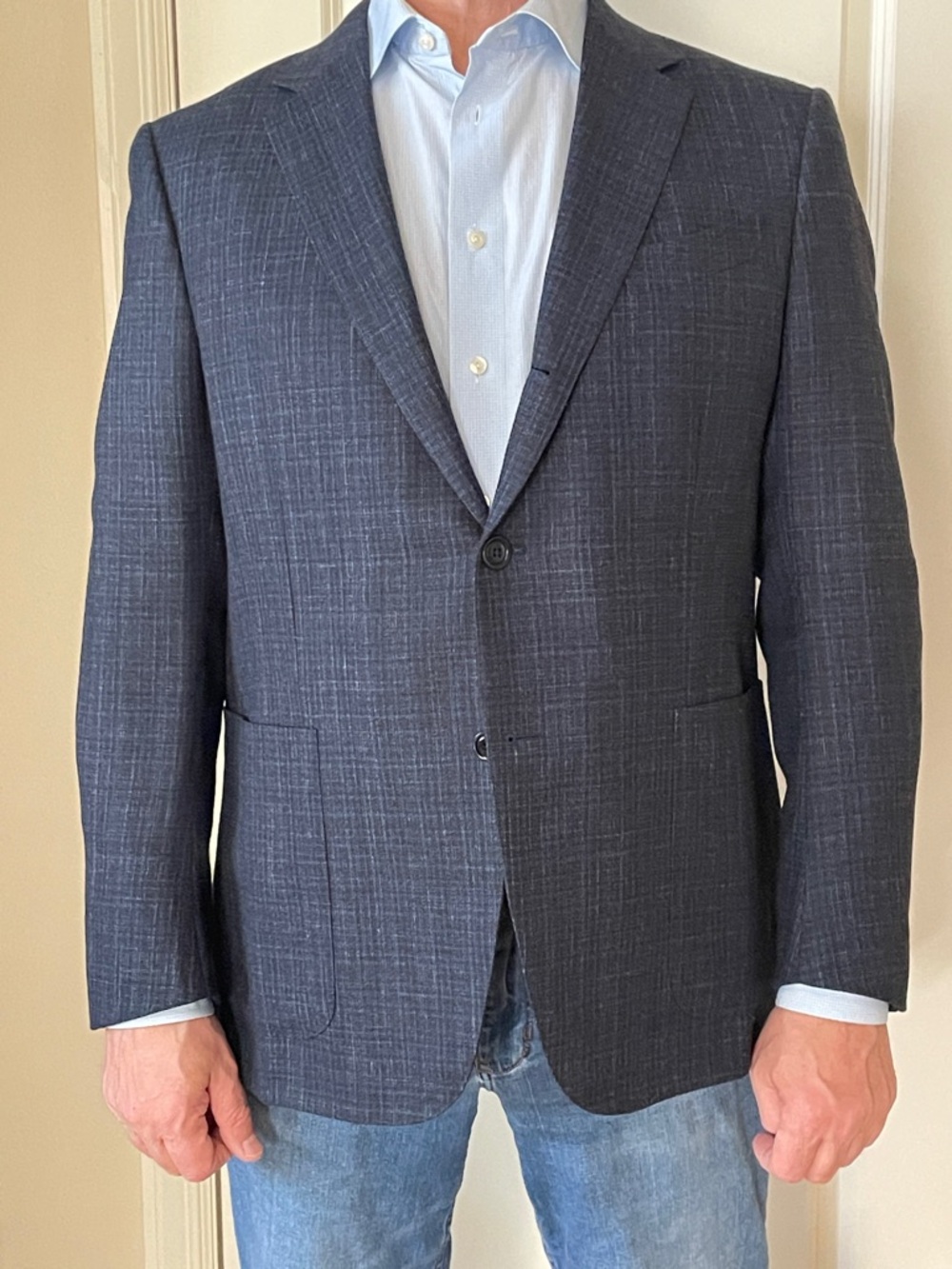 Men’s sport coat wool/cashmere/silk/linen blend